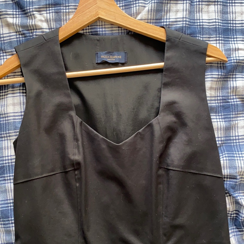 Piazza Sempione fitted black dress